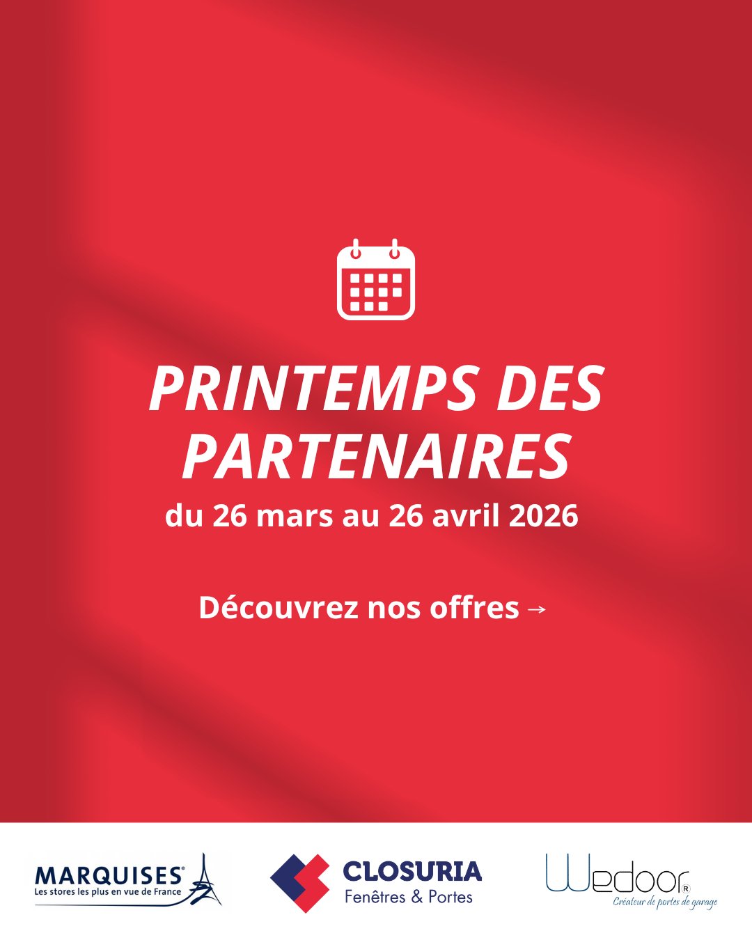 Le Printemps est lancé chez Closuria ! Avec des offres exclusives rien que pour vous. 👉 🚪 WEDOOR × CLOSURIA — OPÉRATION…