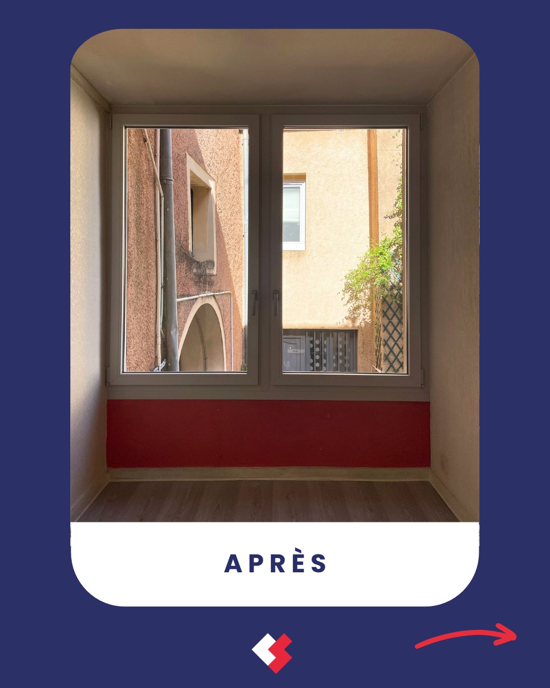 Quatre petits carreaux qui dataient... une grande fenêtre PVC qui change tout. ☀️ Remplacement de fenêtres sur mesure à…